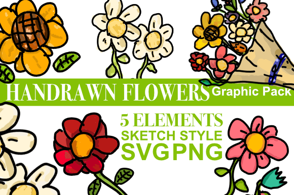 Download Handrawn Flowers for Spring - Handrawn flowers Collection