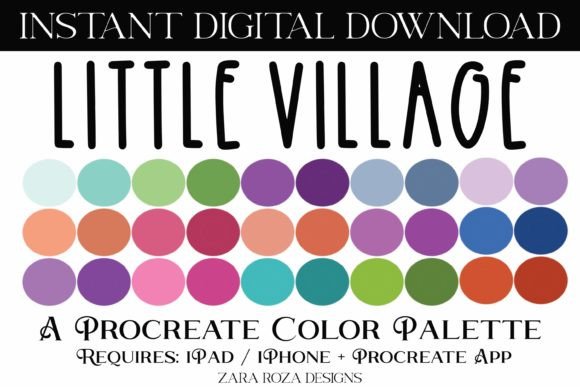 Download Little Village Procreate Color Palette - Color palette Collection