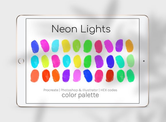 Download Neon Lights Color Palette - Premium Bundle