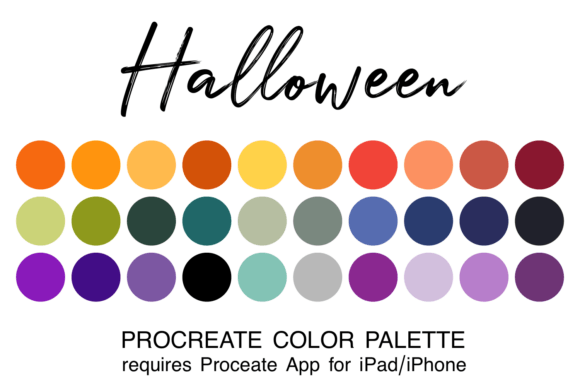 Download Halloween Procreate Color Palette - Color palette Collection