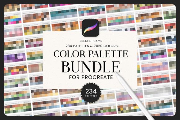 Download Color Palette Bundle Procreate Swatces - Color palette Collection
