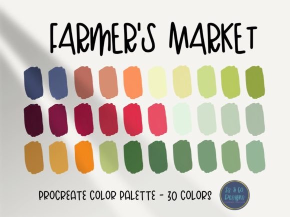 Download Farmers' Market Procreate Color Palette - Color palette Collection