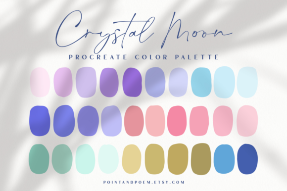 Download Procreate Color Palette | Crystal Moon - Color palette Collection