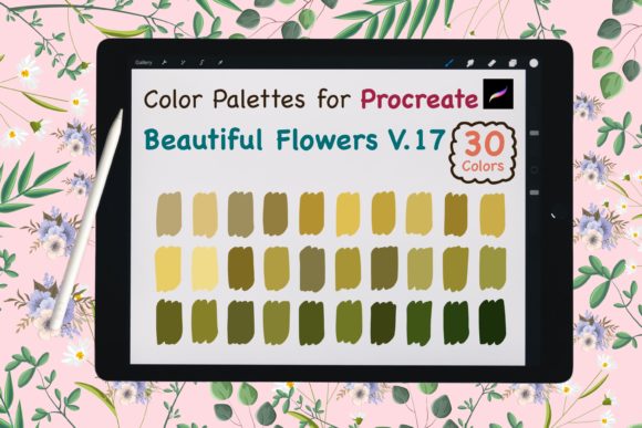 Download Procreate Color Palette-BeautyFlowerV.17 - Color palette Collection