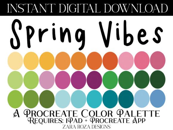 Download Spring Vibes Procreate Color Palette - Color palette Collection