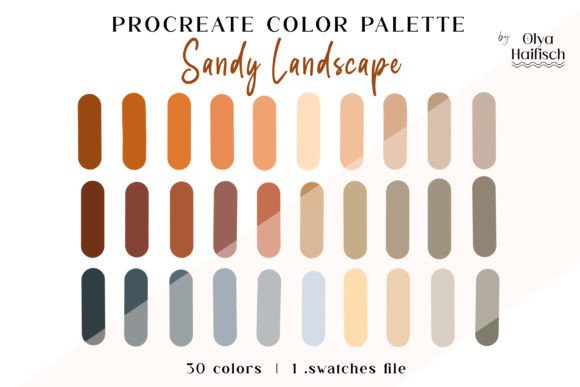 Download Sandy Brown Procreate Color Palette - Color palette Collection