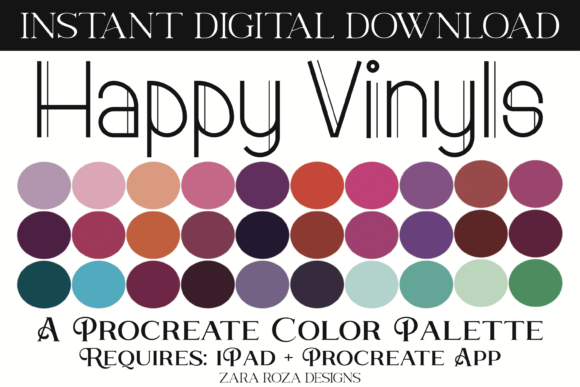 Download Happy Vinyls Procreate Color Palette - Color palette Collection