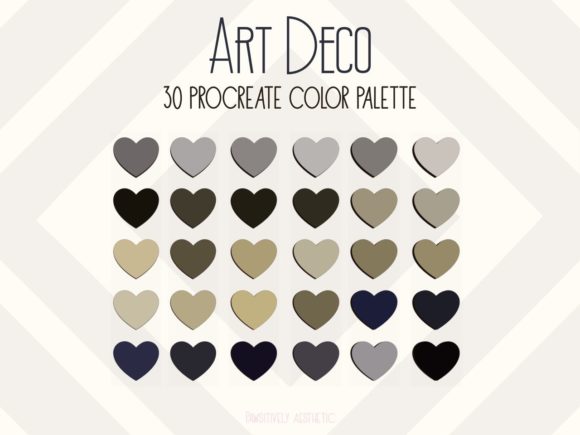 Download Art Deco Procreate Color Palette - Color palette Collection