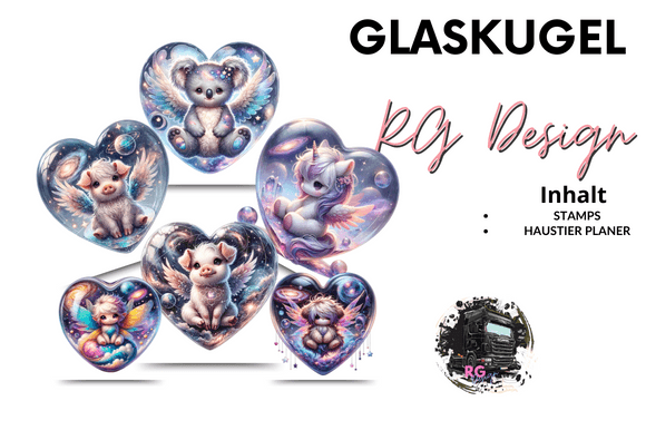Download Glass Ball Stamps + Pet Planner German - Premium Bundle