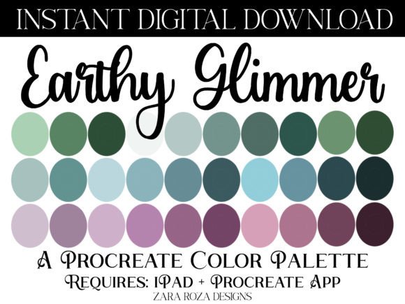 Download Earthy Glimmer Procreate Color Palette - Color palette Collection