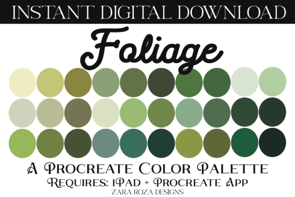 Download Foliage Procreate Color Palette - Color palette Collection