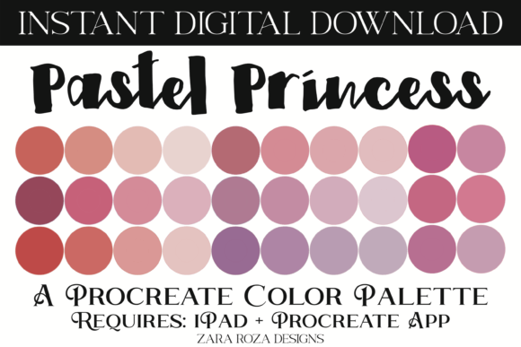 Download Pastel Princess Procreate Color Palette - Color palette Collection