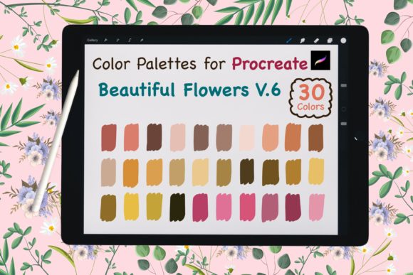 Download Procreate Color Palette-BeautyFlowerV.6 - Color palette Collection