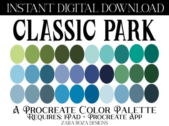 Download Classic Park Procreate Color Palette - Color palette Collection