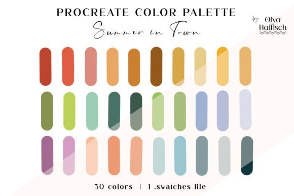 Download Warm Vintage Procreate Color Palette - Color palette Collection