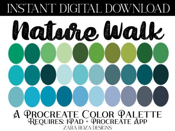 Download Nature Walk Procreate Color Palette - Color palette Collection