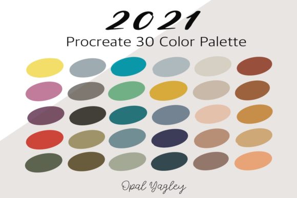 Download 2021 Procreate Trendy Color Palette - Color palette Collection