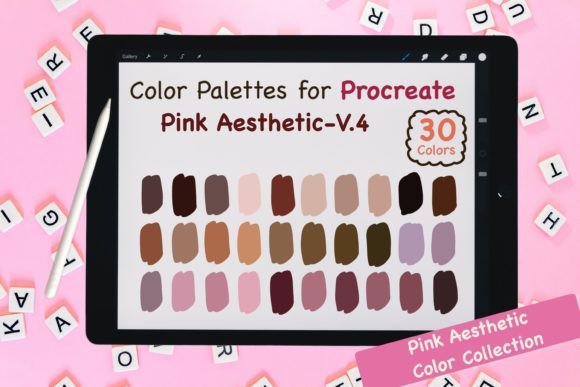 Download Procreate Color Palettes-Pink V.4 - Color palette Collection