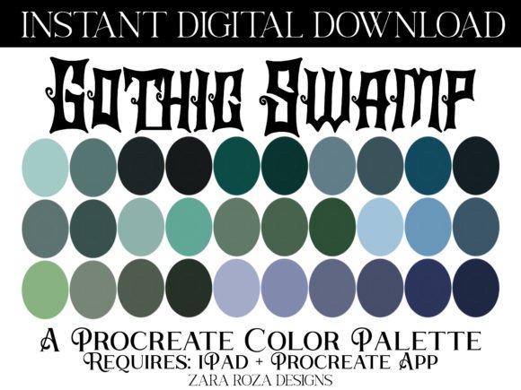 Download Gothic Swamp Procreate Color Palette - Color palette Collection