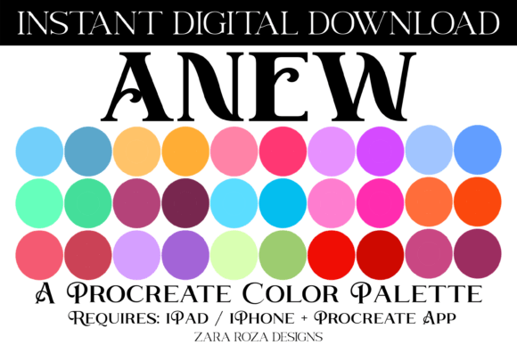 Download Anew Procreate Color Palette - Color palette Collection