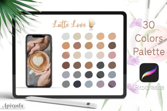 Download Procreate Color Palette | Latte Love - Color palette Collection