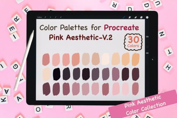 Download Procreate Color Palettes-Pink V.2 - Color palette Collection