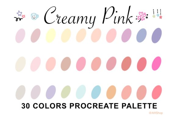 Download Creamy Pink Color Palette Procreate App. - Color palette Collection