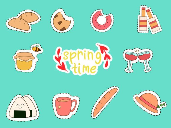 Download Cute Spring Sticker Bundle 3 - Spring sticker Collection