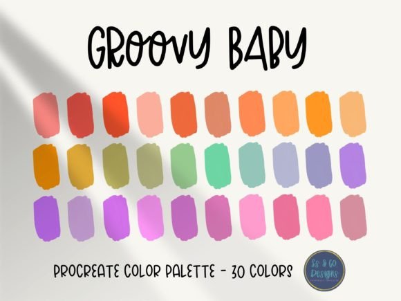 Download Groovy Baby Procreate Color Palette - Color palette Collection