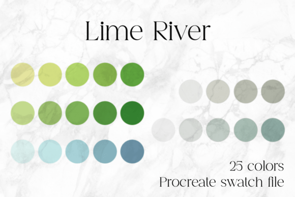 Download Lime River Procreate Color Palette - Color palette Collection