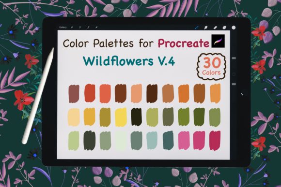 Download Procreate Color Palette-WildFlowers V.4 - Color palette Collection